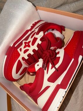 Louis Vuitton LV Skate Sneaker Red White size 11 men